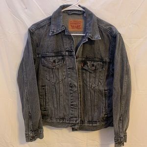 LEVIS CHARCOAL DENIM JACKET